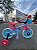 BICICLETA ARO (12) FEMININA ROXO/AZUL/CORAL S/MARCHA FREIO V-BRAKE NATHOR  STITCH - Imagem 2