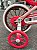 BICICLETA ARO (12) FEMININA SALMAO/OLIVA S/MARCHA FREIO V-BRAKE NATHOR PETS - Imagem 10