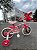 BICICLETA ARO (12) FEMININA SALMAO/OLIVA S/MARCHA FREIO V-BRAKE NATHOR PETS - Imagem 2
