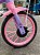 BICICLETA ARO (12) FEMININA ROXO/ROSA S/MARCHA FREIO V-BRAKE NATHOR MINNIE - Imagem 3