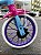 BICICLETA ARO (12) FEMININA AZUL/ROSA S/MARCHA FREIO V-BRAKE NATHOR BARBIE - Imagem 4
