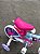 BICICLETA ARO (12) FEMININA AZUL/ROSA S/MARCHA FREIO V-BRAKE NATHOR BARBIE - Imagem 8
