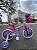 BICICLETA ARO (12) FEMININA AZUL/ROSA S/MARCHA FREIO V-BRAKE NATHOR BARBIE - Imagem 2