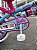 BICICLETA ARO (12) FEMININA AZUL/ROSA S/MARCHA FREIO V-BRAKE NATHOR BARBIE - Imagem 6
