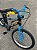 BICICLETA ARO (20) MASCULINA PRETO/AZUL S/MARCHA FREIO V-BRAKE NATHOR HOT WHEELS - Imagem 8