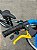 BICICLETA ARO (20) MASCULINA PRETO/AZUL S/MARCHA FREIO V-BRAKE NATHOR HOT WHEELS - Imagem 7
