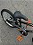 BICICLETA ARO (20) MASCULINA PRETO/LARANJA S/MARCHA FREIO V-BRAKE NATHOR APOLLO - Imagem 9