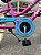 BICICLETA ARO (20) FEMININA PINK/AZUL S/MARCHA FREIO V-BRAKE NATHOR LOVELY COM CESTA - Imagem 5
