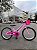 BICICLETA ARO (20) FEMININA ROSA/PINK S/MARCHA FREIO V-BRAKE NATHOR BELLA COM CESTA - Imagem 2