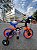BICICLETA ARO (12) MASCULINA PRETO/LARANJA/AZUL S/MARCHA FREIO V-BRAKE NATHOR HOT WEELS - Imagem 6
