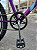 BICICLETA ARO (26) FEMININA COR VIOLETA SEM MARCHA MARCA MILANO QUADRO REBAIXADO COM CESTA - Imagem 2