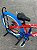 BICICLETA MTB FREERIDE ARO (26) VIKINGX TUFF-25 CAMBIO 8 VELOCIDADES FREIO DISC HIDRAULICO COR VERMELHO/AZUL/AMARELO - Imagem 7