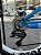 BICICLETA MTB FREERIDE ARO (26) VIKINGX TUFF-25 CAMBIO 8 VELOCIDADES FREIO DISC HIDRAULICO COR AZUL METAL/AMARELO/PRETO - Imagem 5