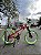 BICICLETA MTB FREERIDE ARO (26) VIKINGX TUFF X-30 CAMBIO 7 VELOCIDADES(1x7) FREIO DISCO MECÂNICO COR VERMELHO/VERDE - Imagem 1