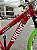 BICICLETA MTB FREERIDE ARO (26) VIKINGX TUFF X-30 CAMBIO 7 VELOCIDADES(1x7) FREIO DISCO MECÂNICO COR VERMELHO/VERDE - Imagem 6