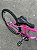 BICICLETA ARO (26) FEMININA COR PINK SEM MARCHA MARCA MILANO QUADRO REBAIXADO COM CESTA - Imagem 6