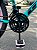 BICICLETA ARO (24) FEMININA COR VERDE AQUA  21 VELOCIDADES FREIOS V-BRAKE GTI ATENA - Imagem 2