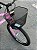 BICICLETA ARO (24) FEMININA COR ROSA CLARO SEM MARCHA MARCA MILANO QUADRO REBAIXADO COM CESTA - Imagem 9