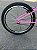 BICICLETA ARO (24) FEMININA COR ROSA CLARO SEM MARCHA MARCA MILANO QUADRO REBAIXADO COM CESTA - Imagem 4