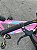 BICICLETA ARO (26) FEMININA COR ROSA CLARO SEM MARCHA MARCA MILANO QUADRO REBAIXADO COM CESTA - Imagem 5