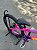 BICICLETA MTB FREERIDE ARO (26) VIKINGX TUFF X-25 CAMBIO 7 VELOCIDADES(1x7) FREIO DISCO MECÂNICO COR ROSA/ROXO - Imagem 9