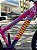 BICICLETA MTB FREERIDE ARO (26) VIKINGX TUFF X-25 CAMBIO 7 VELOCIDADES(1x7) FREIO DISCO MECÂNICO COR ROSA/ROXO - Imagem 2