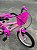 BICICLETA ARO (16) FEMININA COR ROSA CLARO/PINK S/MARCHA V-BRAKE MARCA MILANO GROW UP - Imagem 8