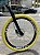 BICICLETA MTB FREERIDE ARO (26) VIKINGX TUFF X-25 CAMBIO 8 VELOCIDADES(1x8) FREIO DISC HIDRÁULICO COR CINZA/AMARELO - Imagem 6