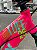 BICICLETA MTB FREERIDE ARO (26) VIKINGX TUFF-25 CAMBIO 21 VELOCIDADES (3x7) FREIO DISC MECÂNICO COR PINK/AMARELO NEON - Imagem 8