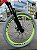 BICICLETA MTB FREERIDE ARO (26) VIKINGX TUFF-25 CAMBIO 21 VELOCIDADES (3x7) FREIO DISC MECÂNICO COR PINK/AMARELO NEON - Imagem 6