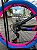 BICICLETA MTB FREERIDE ARO (26) VIKINGX TUFF-25 CAMBIO 21 VELOCIDADES (3x7) FREIO DISC MECÂNICO COR PRETO/ROSA/AZUL - Imagem 3