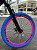 BICICLETA MTB FREERIDE ARO (26) VIKINGX TUFF-25 CAMBIO 21 VELOCIDADES (3x7) FREIO DISC MECÂNICO COR PRETO/ROSA/AZUL - Imagem 7