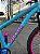 BICICLETA MTB FREERIDE ARO (26) VIKINGX TUFF-38 KIT SINGLE S/MARCHA FREIO DISC HIDRÁULICO SHIMANO COR AZUL/ROSA - Imagem 5