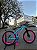 BICICLETA MTB FREERIDE ARO (26) VIKINGX TUFF-38 KIT SINGLE S/MARCHA FREIO DISC HIDRÁULICO SHIMANO COR AZUL/ROSA - Imagem 1