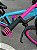 BICICLETA MTB FREERIDE ARO (26) VIKINGX TUFF-38 KIT SINGLE S/MARCHA FREIO DISC HIDRÁULICO SHIMANO COR AZUL/ROSA - Imagem 8