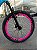 BICICLETA MTB FREERIDE ARO (26) VIKINGX TUFF-38 KIT SINGLE S/MARCHA FREIO DISC HIDRÁULICO SHIMANO COR AZUL/ROSA - Imagem 3