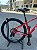 BICICLETA MTB ARO (29) OGGI HACKER HDS SHIMANO ESSA 8V FREIO DISC HIDRÁULICO TAMANHO 15 (P) COR VERM/BCO/AZ - Imagem 4
