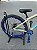 BICICLETA MTB FREERIDE ARO (26) VIKINGX TUFF-38 KIT SINGLE S/MARCHA FREIO DISC HIDRÁULICO SHIMANO COR OLIVA/AZUL - Imagem 4