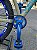 BICICLETA MTB FREERIDE ARO (26) VIKINGX TUFF-38 KIT SINGLE S/MARCHA FREIO DISC HIDRÁULICO SHIMANO COR OLIVA/AZUL - Imagem 3
