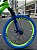 BICICLETA MTB FREERIDE ARO (26) PRO-X MANDRAKE KIT 24 VELOCIDADES (3X8) FREIO DISC MECÂNICO COR VERDE/AZUL - Imagem 8