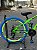 BICICLETA MTB FREERIDE ARO (26) PRO-X MANDRAKE KIT 24 VELOCIDADES (3X8) FREIO DISC MECÂNICO COR VERDE/AZUL - Imagem 4