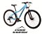 BICICLETA MTB ARO (29) OGGI FLOAT 5.0 SHIMANO ESSA 8 VELOCIDADES FREIO DISC HIDRÁULICO TAMANHO 15 (P) COR AZUL/PTO/ROSA - Imagem 2