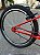 BICICLETA ARO (24) MASCULINA COR VERMELHA S/ MARCHA FREIOS V-BRAKE GTI THOR - Imagem 4