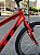 BICICLETA ARO (24) MASCULINA COR VERMELHA S/ MARCHA FREIOS V-BRAKE GTI THOR - Imagem 6