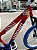 BICICLETA MTB FREERIDE ARO (26) VIKINGX TUFF-25 CAMBIO 8 VELOCIDADES FREIO DISC HIDRAULICO COR VERMELHO/AZUL/AMARELO - Imagem 2