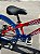 BICICLETA MTB FREERIDE ARO (26) VIKINGX TUFF-25 CAMBIO 8 VELOCIDADES FREIO DISC HIDRAULICO COR VERMELHO/AZUL/AMARELO - Imagem 4