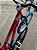 BICICLETA MTB FREERIDE ARO (26) VIKINGX TUFF-25 CAMBIO 8 VELOCIDADES FREIO DISC HIDRAULICO COR VERMELHO/AZUL/AMARELO - Imagem 5