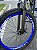 BICICLETA MTB FREERIDE ARO (26) VIKINGX TUFF-25 CAMBIO 24 VELOCIDADES (3X8) FREIO DISCO MECÂNICO COR PRETO/AZUL/NEON - Imagem 9