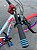 BICICLETA MTB FREERIDE ARO (26) VIKINGX TUFF-25 CAMBIO 24 VELOCIDADES (3X8) FREIO DISCO MECÂNICO COR PRATA/VERMELHO/AZUL - Imagem 7