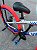 BICICLETA MTB FREERIDE ARO (26) VIKINGX TUFF-25 CAMBIO 24 VELOCIDADES (3X8) FREIO DISCO MECÂNICO COR PRATA/VERMELHO/AZUL - Imagem 3